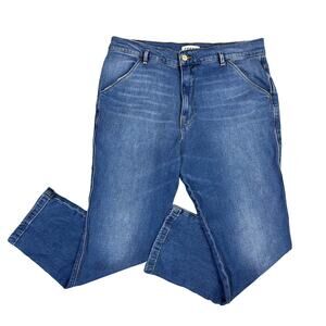 Frame Denim Medium Wash Straight Jeans WMN 34 High Rise Casual Stretchy Comfort